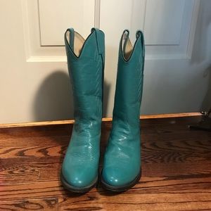 Turquoise Cowgirl Boots